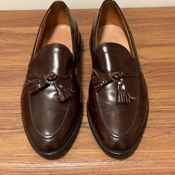 Allen Edmonds Men’s Grayson Tasseled Loafers in Merlot. Size 10 EEE. main image 6